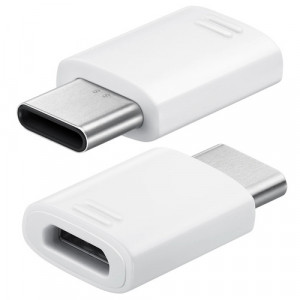 Adaptor Samsung USB Type C (tata) - micro USB (mama) alb