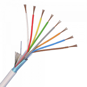 Cablu de alarma 8 fire ecranate, cupru integral, 100m - eRaya AL10822-100