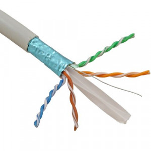 Cablu FTP, cat 6E, CUPRU 100%, manta LSZH - ELAN 305m
