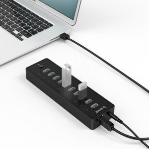 Hub Adaptor 10in1 Orico 10x USB 2.0