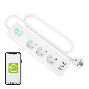 Priza multiplă inteligentă WiFi Gosund P1 PLUS (4x AC schuko, 3x USB-A) Tuya