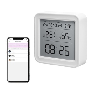 Senzor inteligent de temperatură și umiditate zigbee Gosund ST17 LCD Tuya