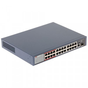 Switch 24 porturi PoE, 2 porturi uplink - HIKVISION