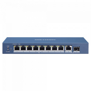 Switch 8 porturi Gigabit PoE, 1 port RJ45, 1 port SFP - HIKVISION DS-3E0510P-E