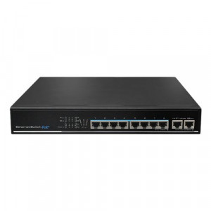 Switch 8 porturi PoE+, 2 porturi uplink - UTEPO