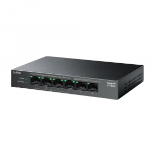 Switch LiteWave, 4 x RJ45 10/100 Mbps PoE, 2 x RJ45 10/100 Mbps, Buget PoE 41W, Unmanaged - TP-Link LS106LP