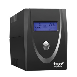 UPS TSY Power, 600VA/360W, LCD, AVR-Repornire automata, Management, 2 x Schuko, 2 x RJ45, 1 X USB type B TSY-MP-0K6-LCD