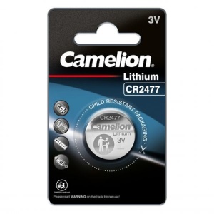 Baterie Litiu Camelion 3V CR2477 1000mAh, Dimensiuni 24.5 x 7.7 mm