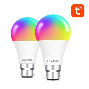 Bec LED inteligent TUYA Laxihub A60 Wifi Bluetooth (pachet de 2)