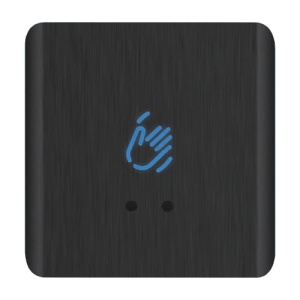 Buton de iesire Touchless ajustabil, aluminiu, negru, montaj aparent, IP66 CSB-20C30S-AL2
