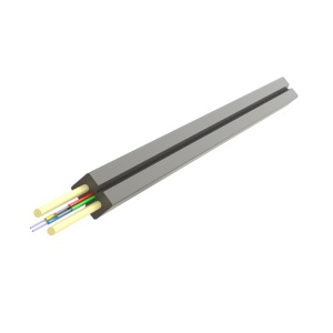 Cablu fibra optica 4 fibre flat drop SM, 100N, intarziere la flacara, protectie apa, LSZH, int/ext - SAMM