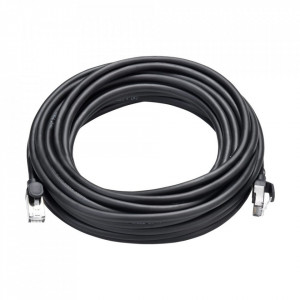 Cablu patchcord Baseus Ethernet RJ45 Cat 6 UTP 1000Mbps 15m negru (PCWL-K01)
