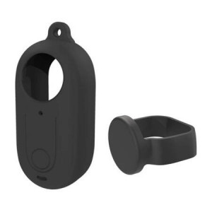 Carcasa din silicon Puluz cu capac pentru obiectiv Insta360 GO 3 negru