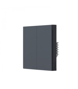 Intrerupator de lumina dublu Zigbee double rocker cu nul (WS-EUK04-G) - gri - Resigilat