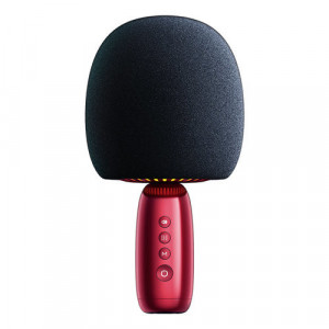 Microfon karaoke wireless Joyroom cu difuzor Bluetooth 5.0 2500mAh roșu