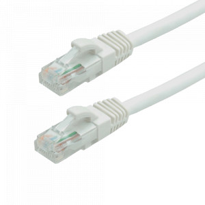 Patch cord Gigabit UTP cat6, LSZH, 0.25m, alb - ASYTECH Networking TSY-PC-UTP6-025M-W