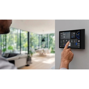 Shelly Wall Display XL - panou tactil de perete cu releu 5A (WiFi, Bluetooth), Silver Resigilat