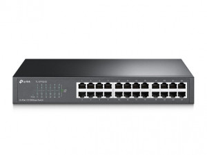 Switch 24-porturi 10/100M, 13-inch rack-mountable steel case, Tp-Link