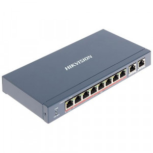 Switch 8 porturi PoE+, 2 porturi uplink - HIKVISION DS-3E0310HP-E