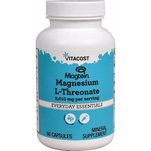 Magnesium L-Threonate Magtein 90 capsule (2010 mg/3 capsule) MagMind Vitacost SUA