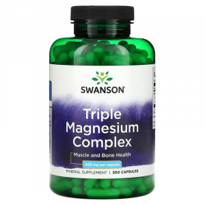 Triple Magnesiu Complex 400mg Swanson 300 capsule