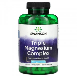 Triple Magnesiu Complex 400mg Swanson 300 capsule
