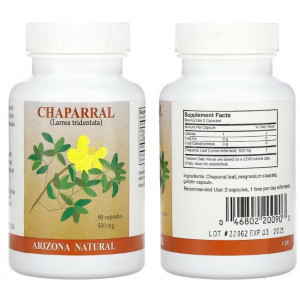 Chaparral 500 mg 90 capsule Larrea tridentata Arizona Natural