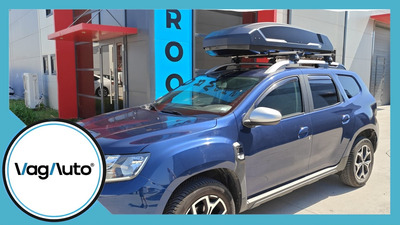 DACIA DUSTER - cu bare longitudinale despartite de plafon - montaj cutie Thule Force 3 si bare Thule