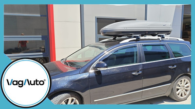 VOLKSWAGEN PASSAT - montaj cutie portbagaj  Modula Wego + bare Thule SmartRack