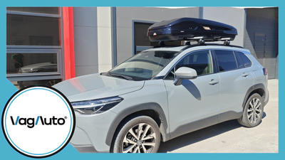 TOYOTA CORROLLA CROSS - montaj cutie portbagaj Modula falcon + bare Thule Wingbar Evo