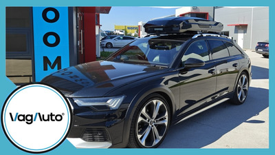 AUDI A6 Allroad - montaj cutie portbagaj Thule Motion 3 Low + bare Thule WingBar Edge