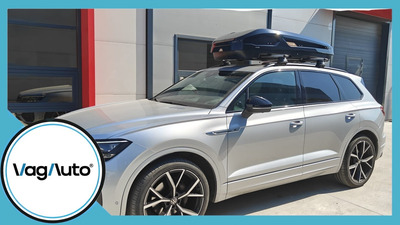 VOLKSWAGEN TOUAREG - montaj cutie portbagaj Modula Falcon + bare transversale Thule Wingbar Evo
