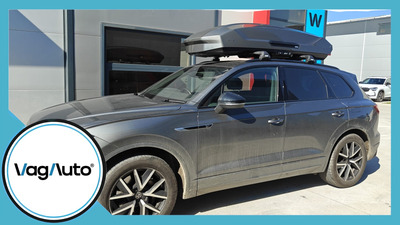 VOLKSWAGEN TOUAREG - montaj cutie portbagaj Thule Motion 3 + bare Thule Wingbar Edge