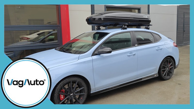HYUNDAI I30 Fastback - montaj cutie Modula Wego + bare transversale Thule