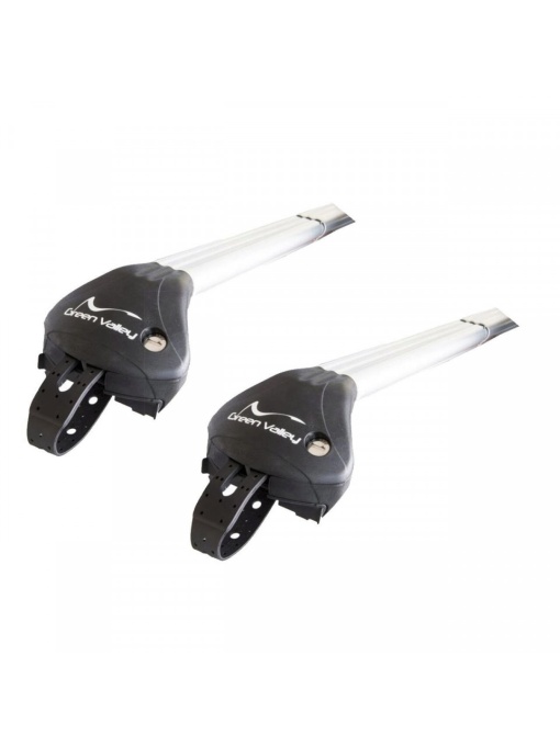 Bare transversale Green Valley Freeline Aluminiu pentru Volvo V50 2004-2008 cu bare longitudinale