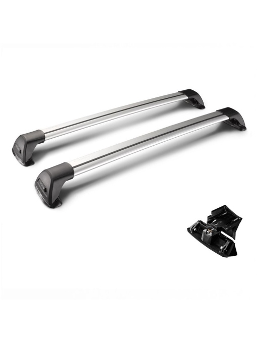 Bare transversale Yakima FlushBar Silver dedicate pentru Volkswagen Touareg 2010-2014
