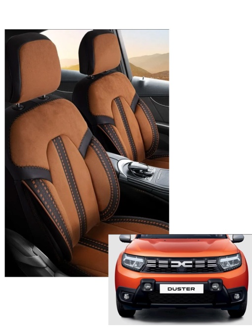 Duster II (2018-2024) - Set Huse scaune Vegas - realizate special pentru Duster 2