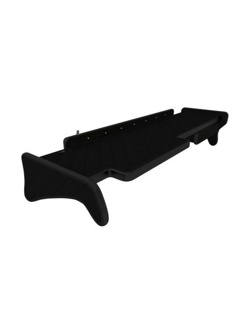 Masa bord, F-CORE, cu led si sertar, model lung, pentru MAN TGA, cabina XXL, 2000+, Negru