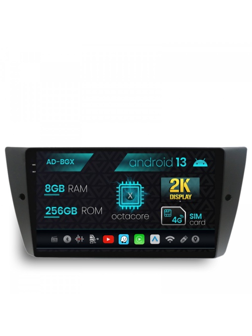 Navigatie BMW Seria 3 E90, E91, E92, Android 13, X-Octacore , 8GB RAM , 256GB ROM, 9.5 Inch - AD-BGX9008,AD-BGRKIT391