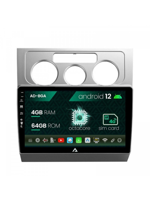 Navigatie Volkswagen Touran (2003-2010), Android 12, A-Octacore , 4GB RAM , 64GB ROM, 10.1 INCH - AD-BGA10004,AD-BGRKIT054