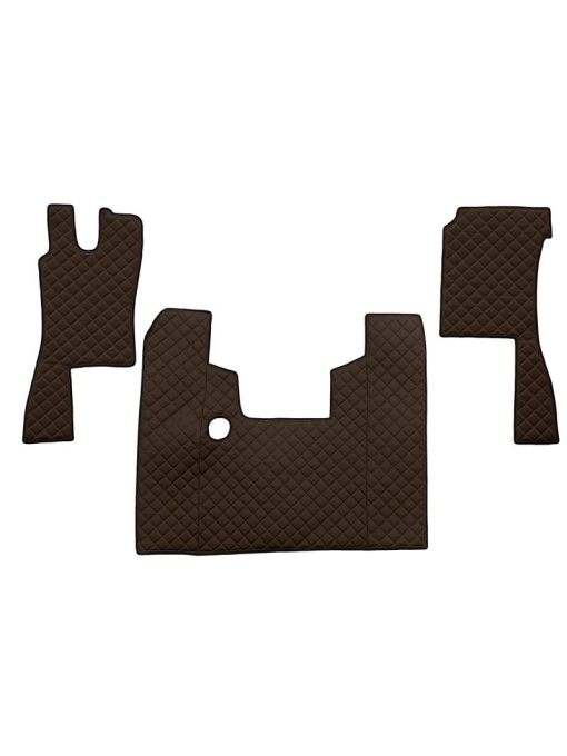 Set 3 covorase camion F-Core, Piele-ECO, pentru SCANIA 4, transmisie manuala, 1995-2008, Maro