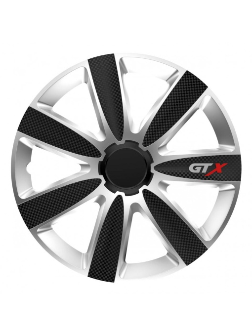 Set 4 capace roti model GTX 16" - BLACK CARBON & SILVER