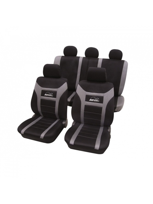 Set huse auto Petex Super Speed, Gri / Negru