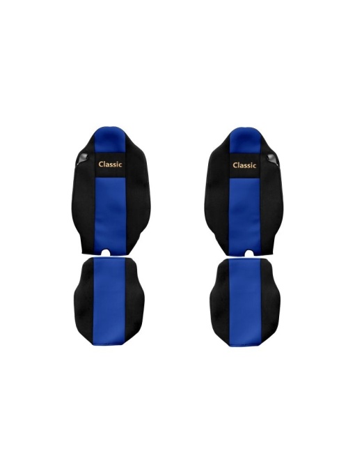 Set huse scaun textil camion compatibile cu Renault T 01.2014+ cu tetiere integrate