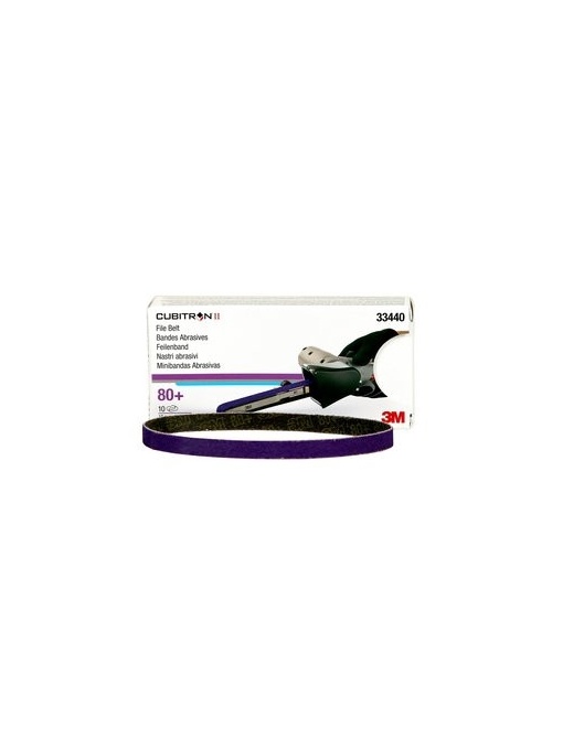 334403M Set 10 Benzi Cubitron Ii File Belt P80-3M