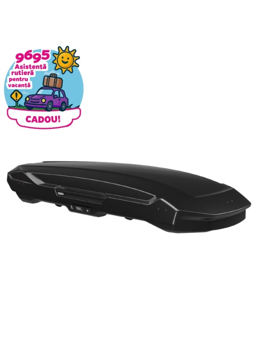 Cutie portbagaj Thule Motion 3 XL Low, deschidere dubla, negru lucios 400 l, 216x89x35cm