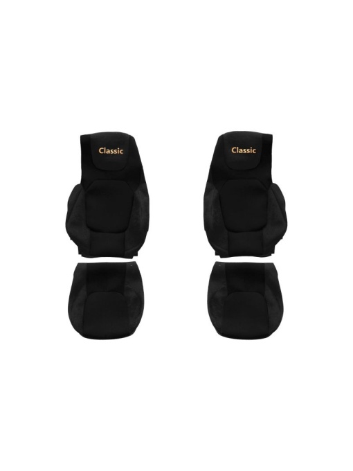 Husa scaun camion F-CORE PS51 BLACK, velur, negru, pentru Scania L-P-G-R-S
