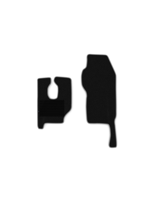 Set 2 covorase camion F-Core, velur, pentru MERCEDES ACTROS MP2 / MP3, 2002+, Negru - Gri