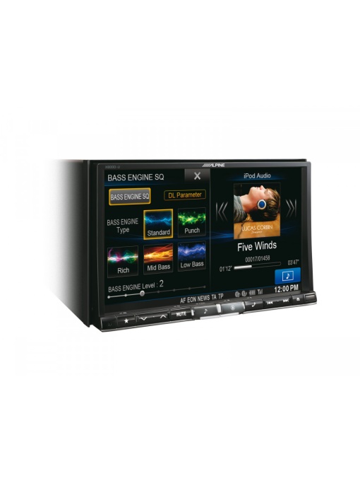 Alpine x800d-u sistem 2din cu dvd, navigaţie integrată şi ecran de 8′′