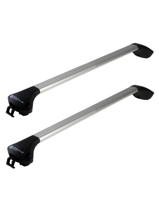 Bare transversale Modula Oval Bar Chiuso gri, compatibile cu Peugeot 5008 2017-2020 cu bare longitudinale integrate
